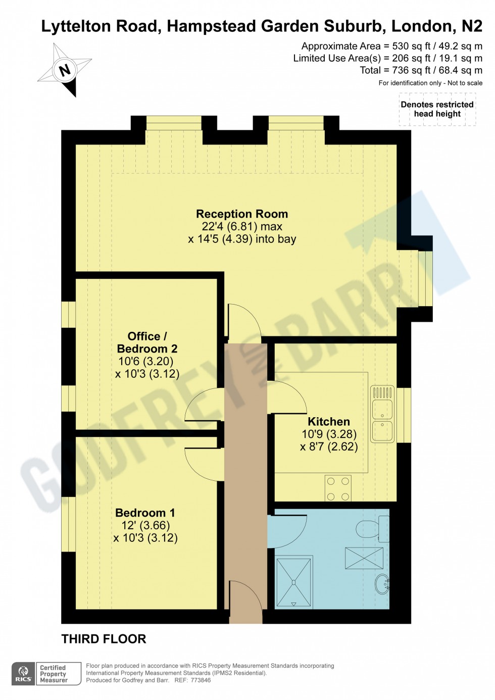 Floorplan for Brownlow Court, Hampstead Garden Suburb