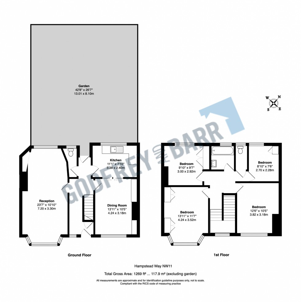 Floorplan for Hampstead Way, Hampstead Garden Suburb