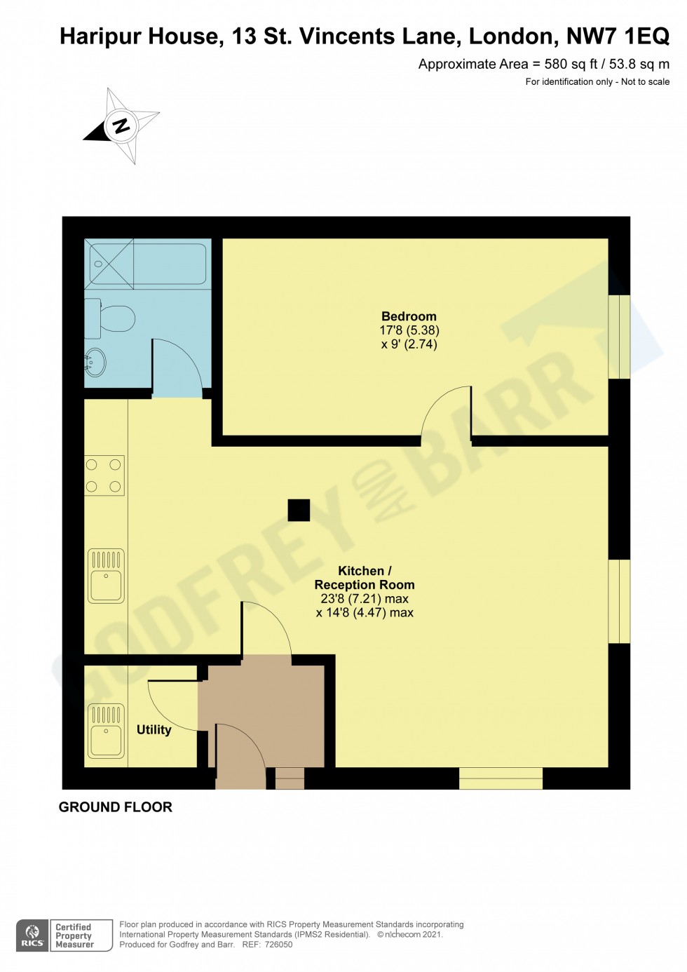 Floorplan for St Vincens Lane, Mill Hill Hill Village