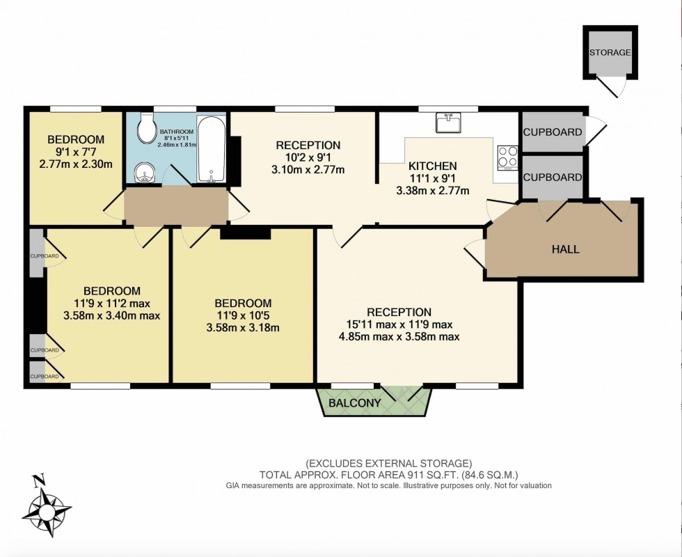 Floorplan for Meadway, Hampstead Garden Suburb