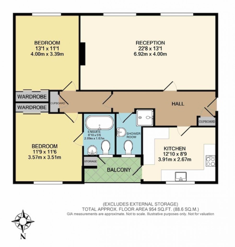 Floorplan for Lyttelton Road, Hampstead Garden Suburb