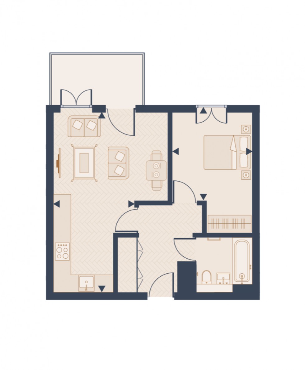 Floorplan for Plaza House, Mill Hill East