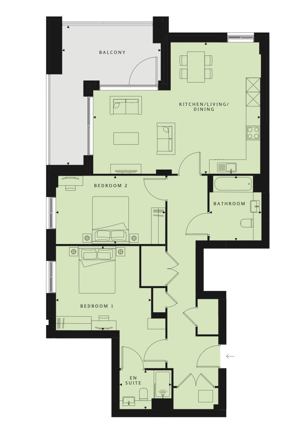 Floorplan for Ridgeway views, Mill Hill