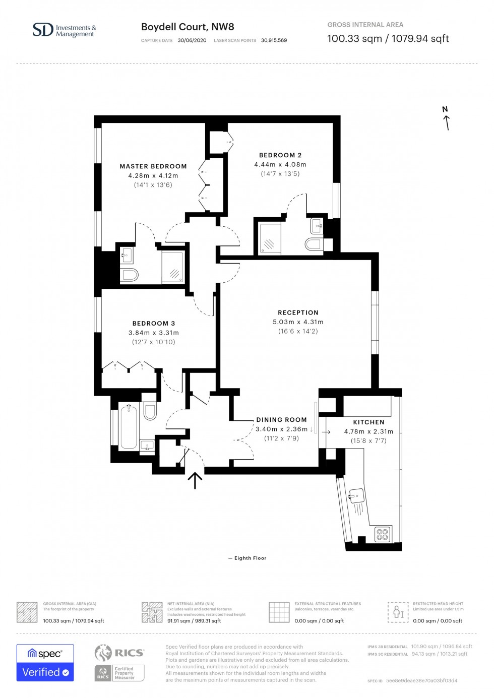 Floorplan for St Johns Wood Park, St Johns Wood