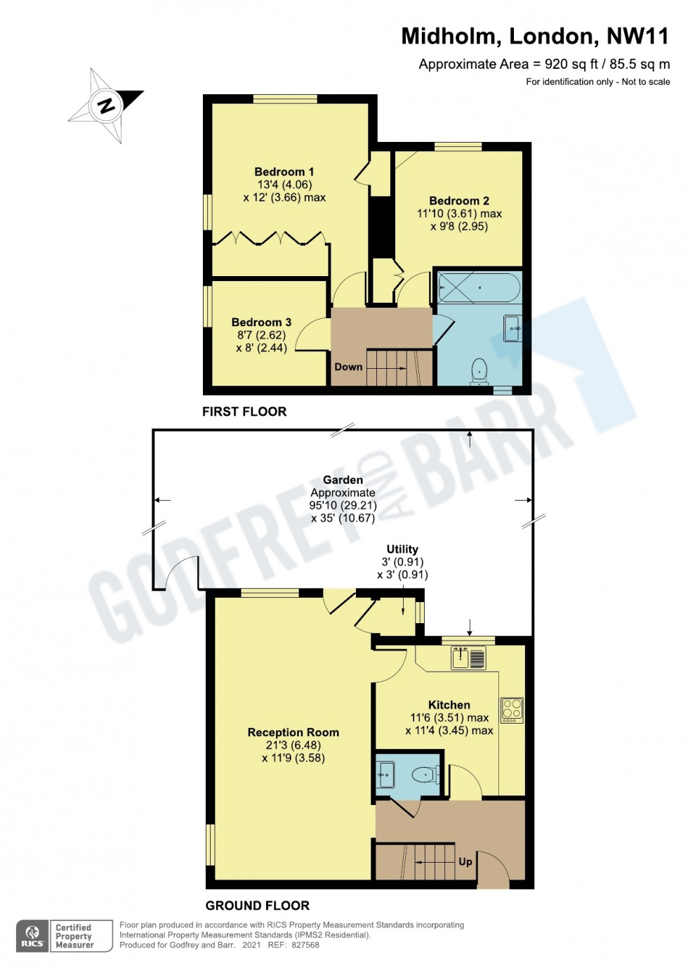 Floorplan for Midholm, Hampstead Garden Suburb