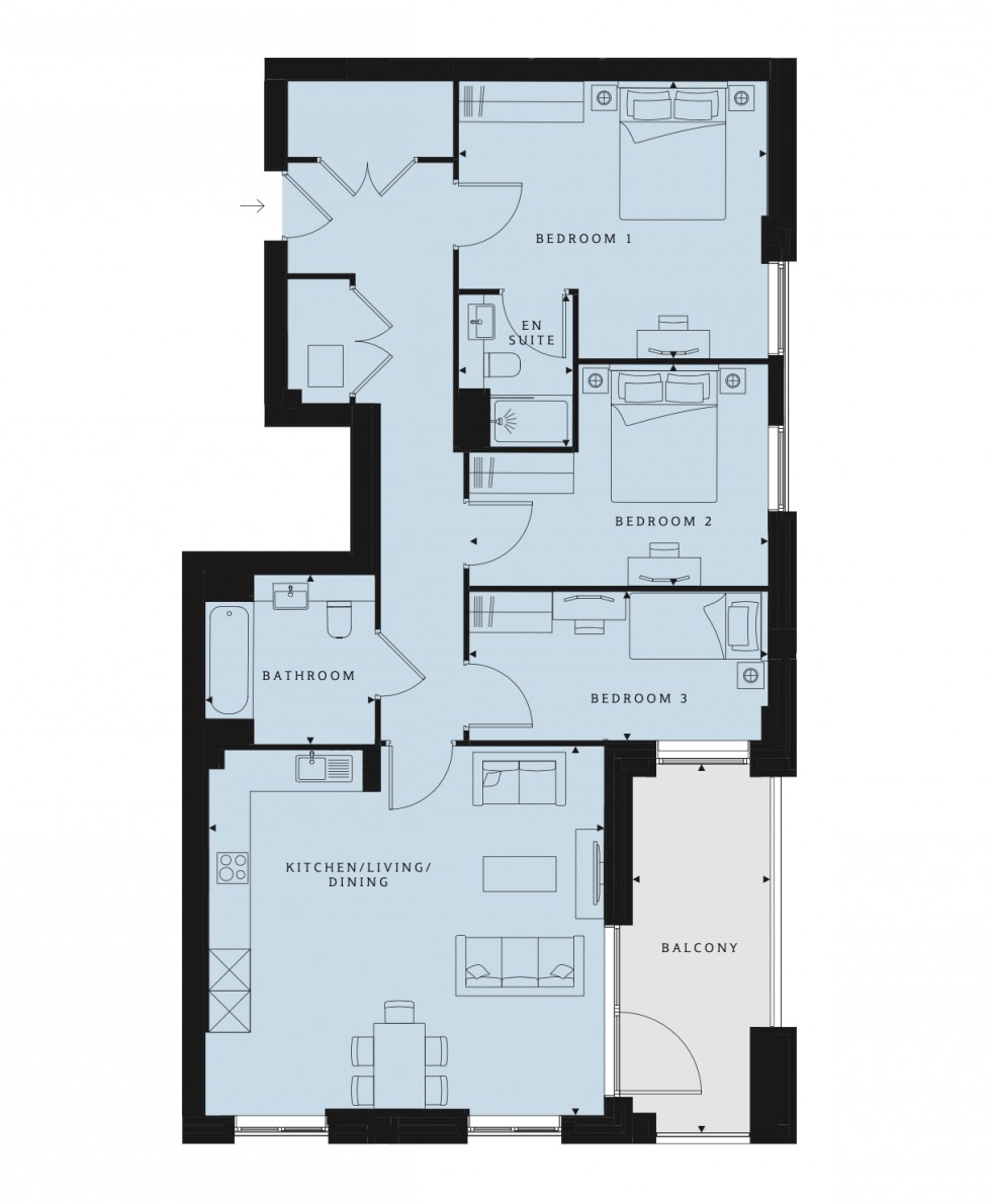 Floorplan for Ridgeway Views, Mill Hill