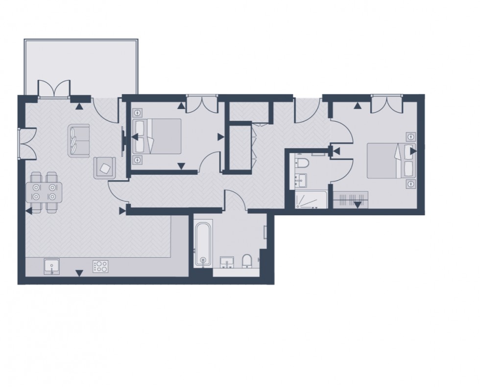 Floorplan for The Plaza, Mill Hill East