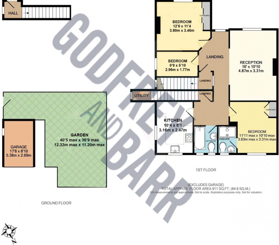 Floorplan for Lyttelton Road, Hampstead Garden Suburb