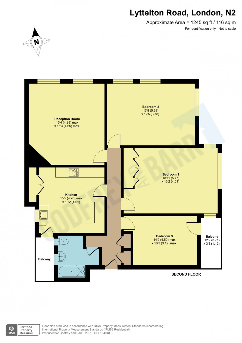 Floorplan for Brownlow Court, Hampstead Garden Suburb