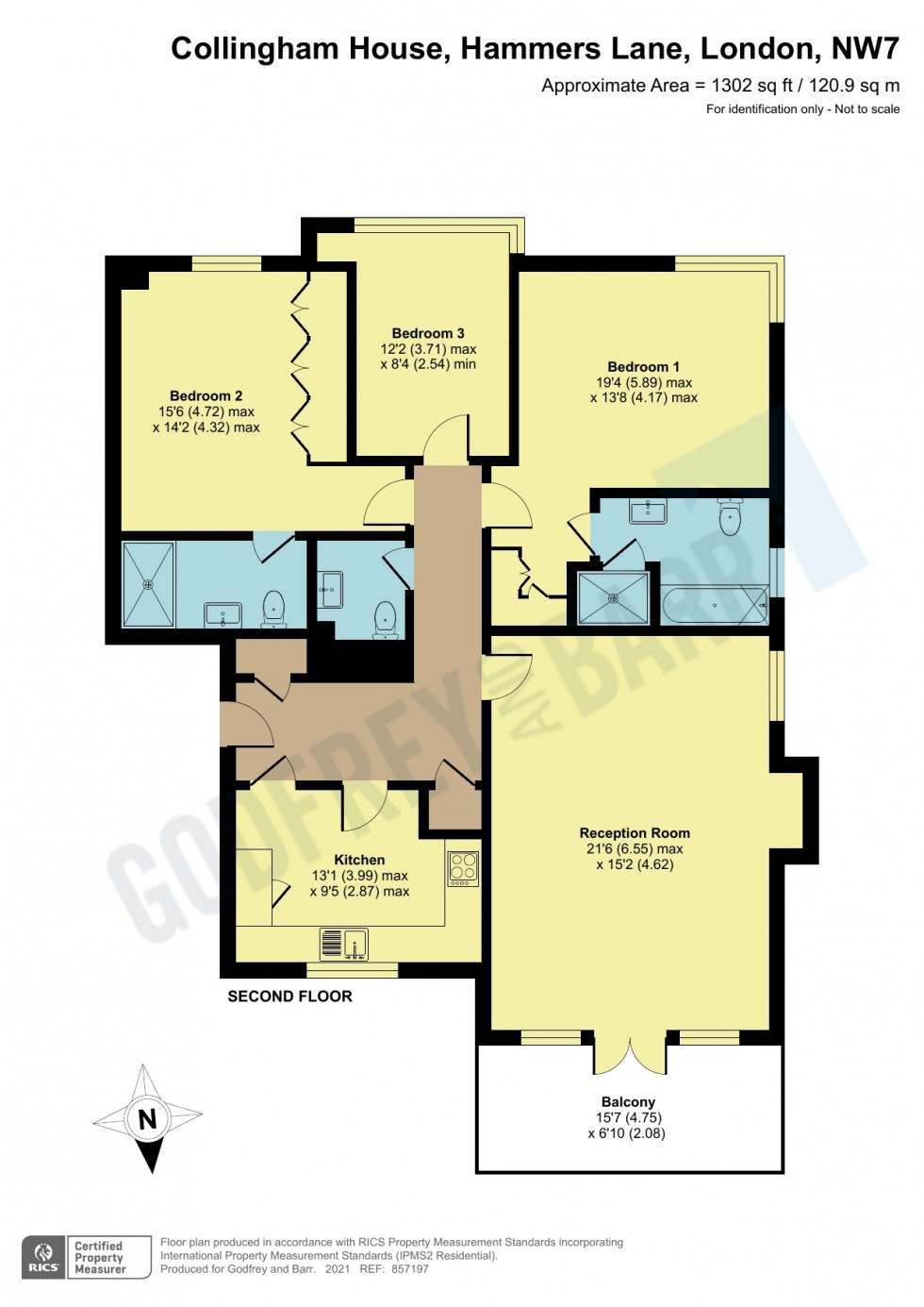 Floorplan for Mill Hill Place, Mill Hill