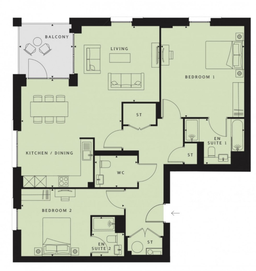 Floorplan for Ridgeway Views, Mill Hill