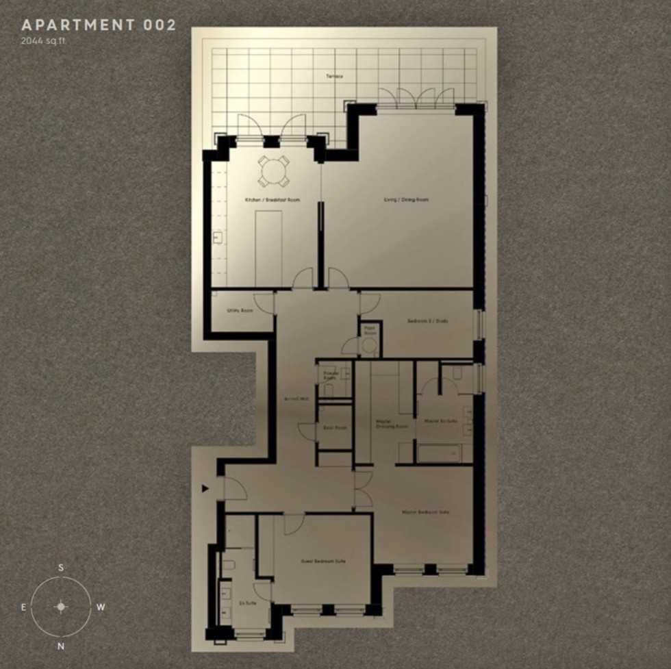 Floorplan for Beech Hill, Hadley Wood