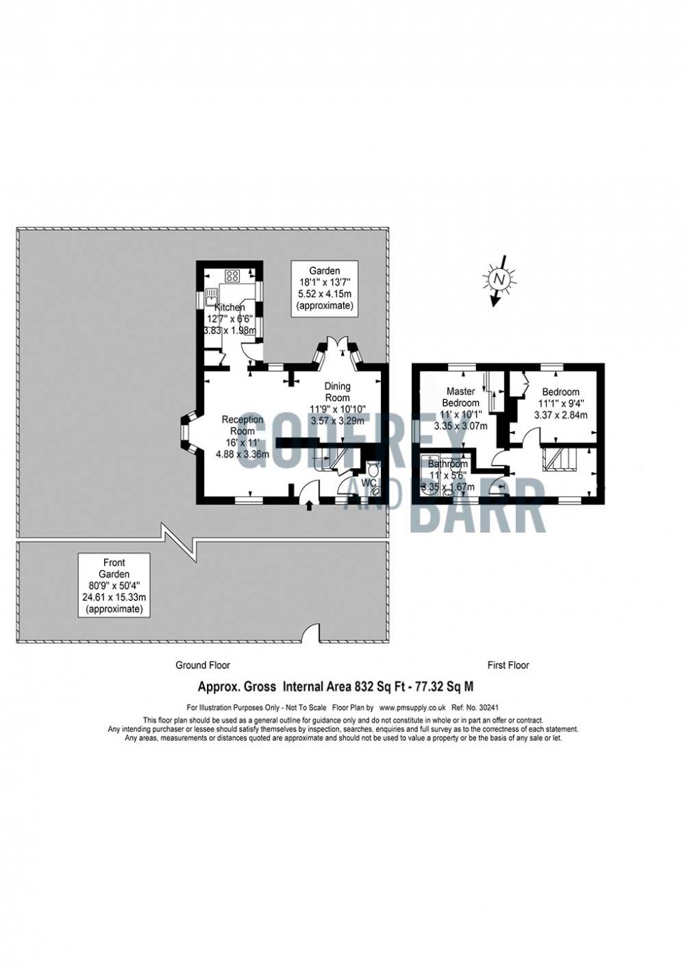 Floorplan for Addison Way, Hampstead Garden Suburb