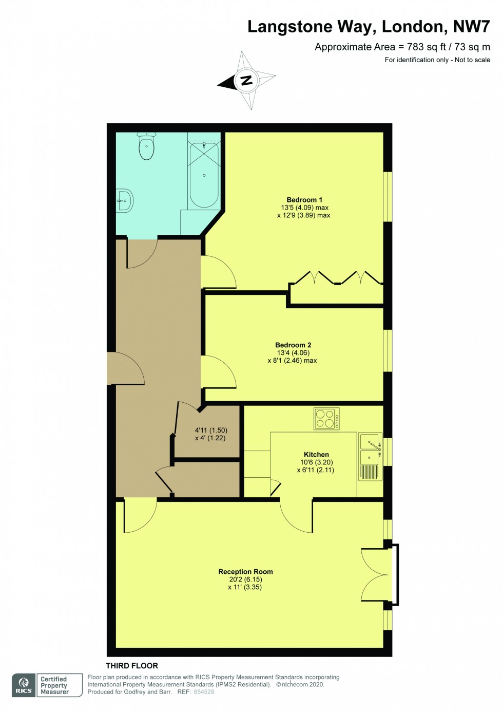 Floorplan for Langstone Way, Mill Hill