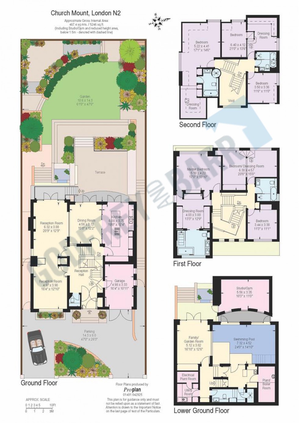Floorplan for Church Mount, Hampstead Garden Suburb
