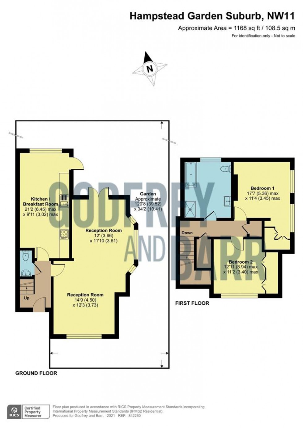 Floorplan for Erskine Hill, Hampstead Garden Suburb