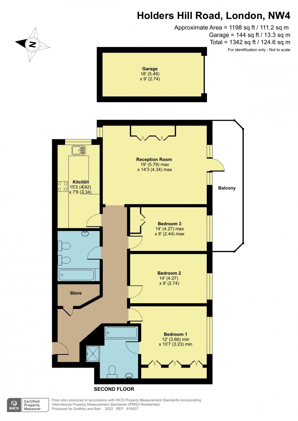 Floorplan for Holders Hill Road, 93 Holders Hill Road, Hendon