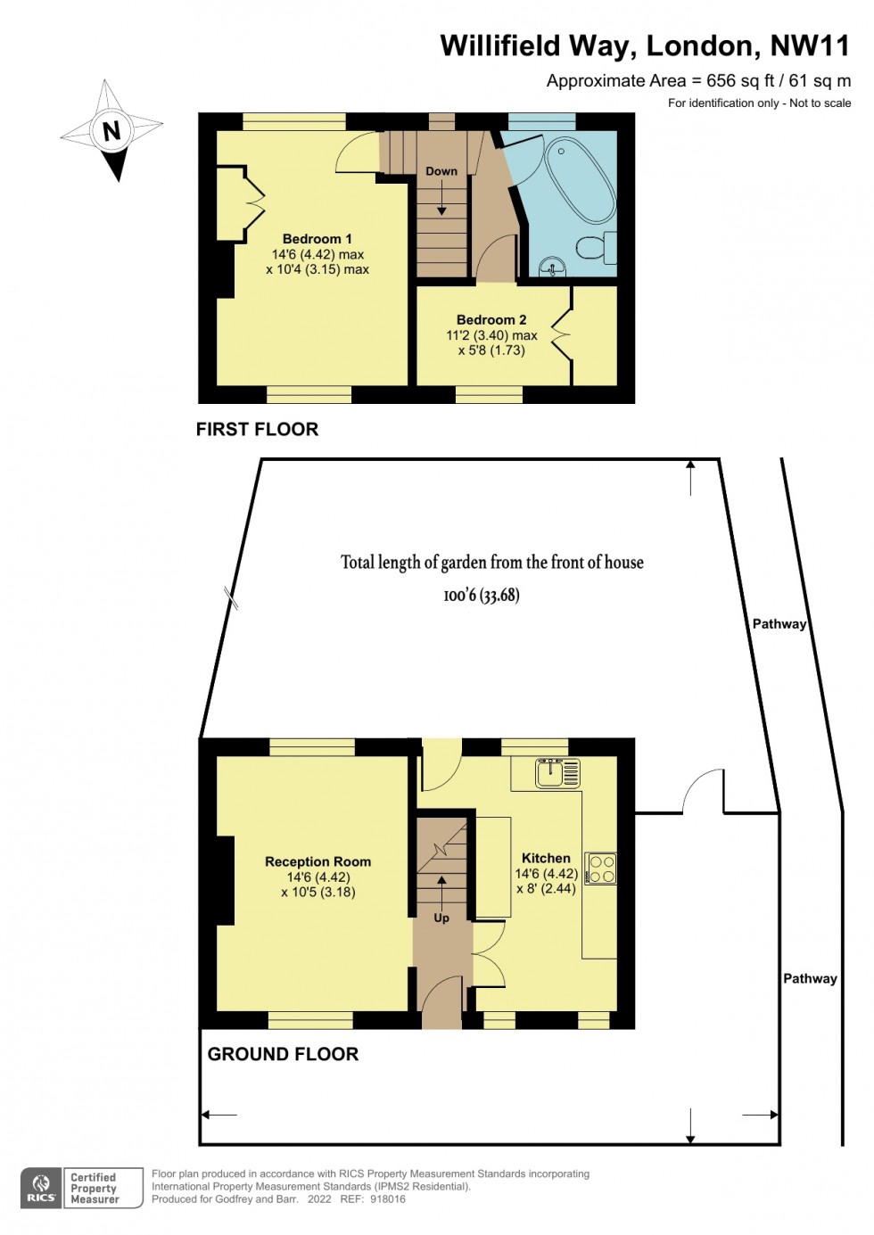 Floorplan for Willifield Way, Hampstead Garden Suburb