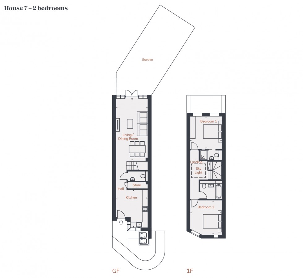 Floorplan for Carmelite Place, East Finchley , Hampstead Garden Suburb borders