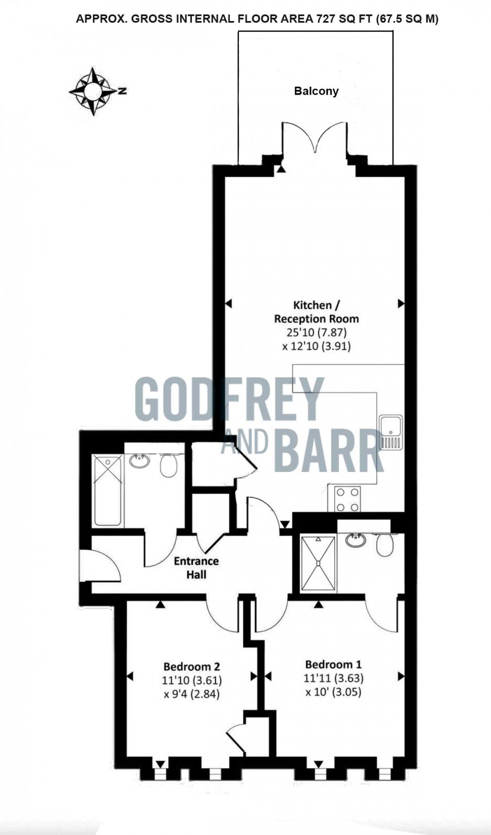Floorplan for Studio Way, Borehamwood