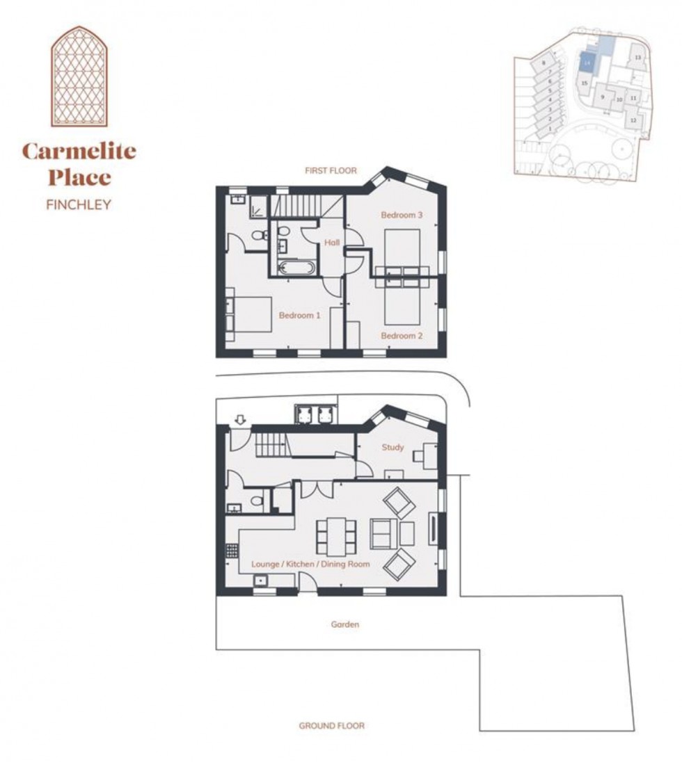 Floorplan for Athos Close, East Finchley