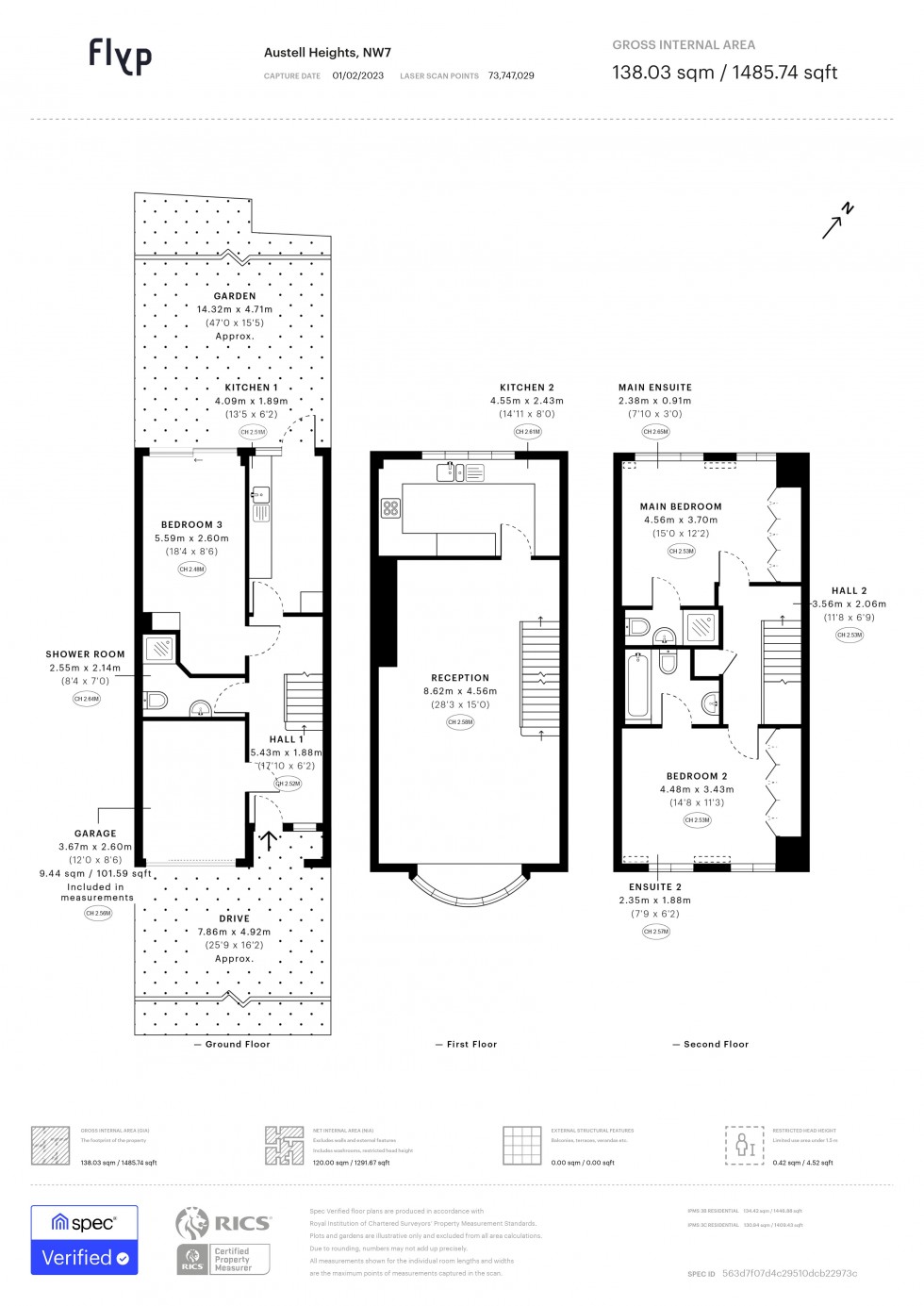 Floorplan for Austell Gardens, Mill Hill