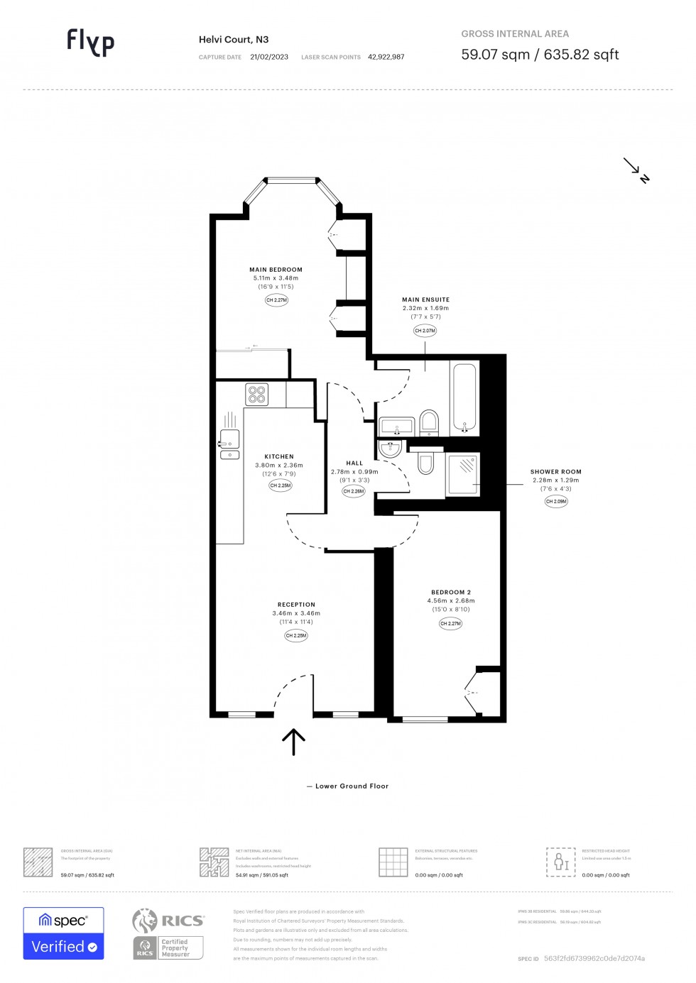 Floorplan for Hendon Lane, Finchley