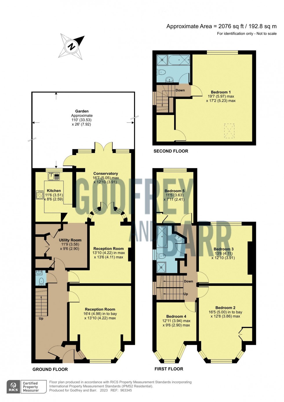 Floorplan for Clifton Avenue, Finchley
