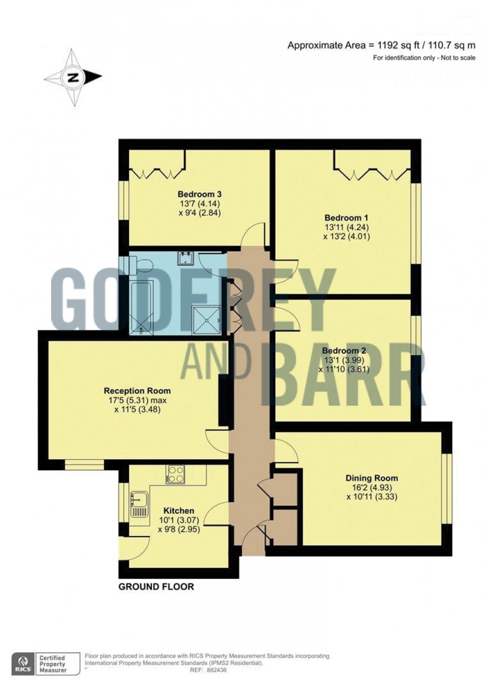 Floorplan for Monarch Court, Hampstead Garden Suburb