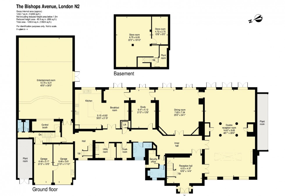 Floorplan for The Bishops Avenue, London