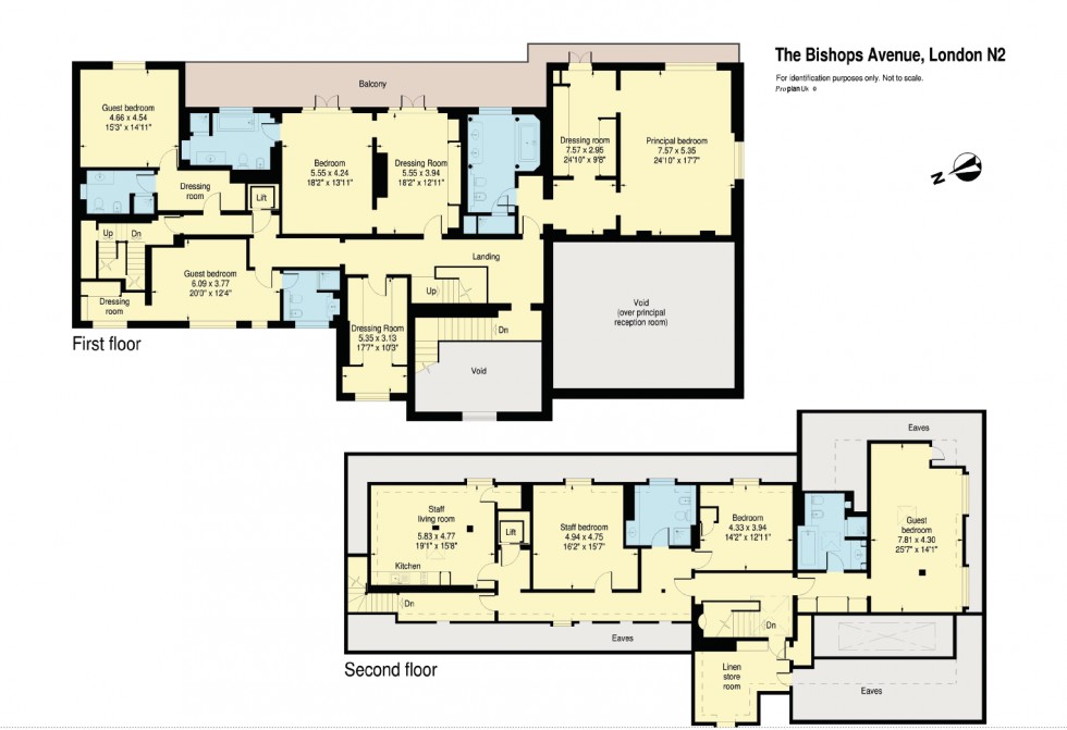 Floorplan for The Bishops Avenue, London