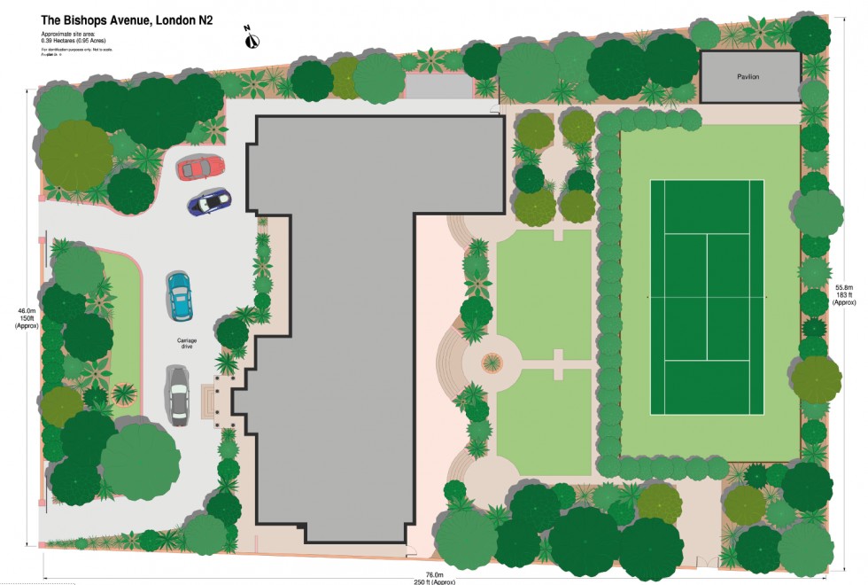 Floorplan for The Bishops Avenue, London