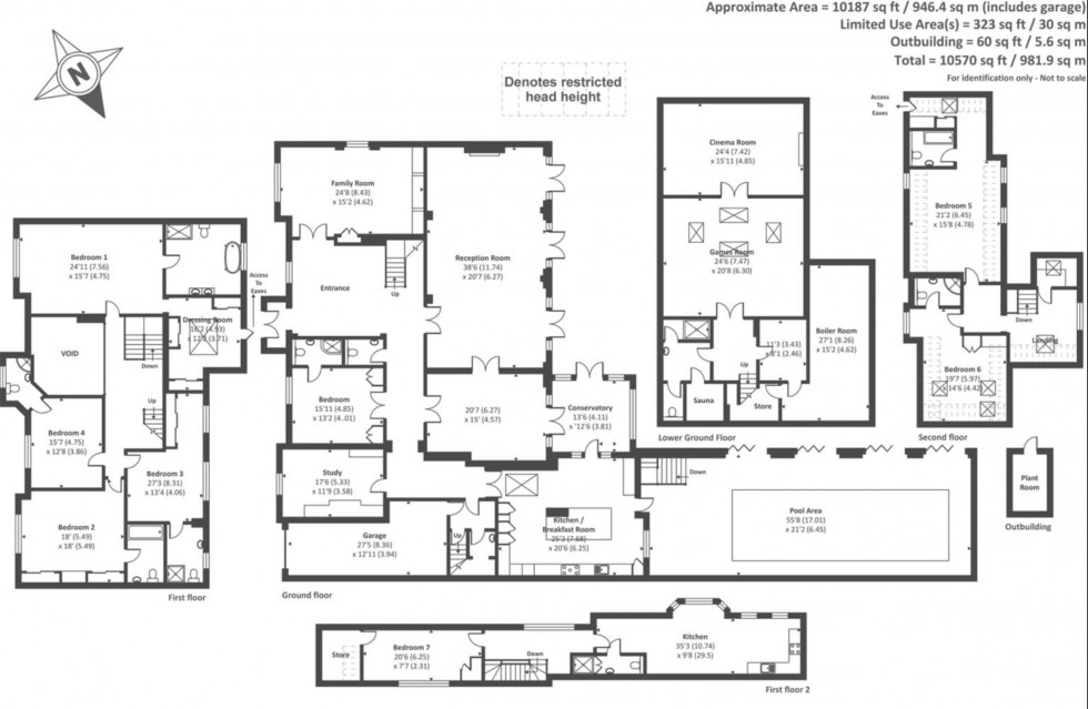 Floorplan for The Bishops Avenue, London