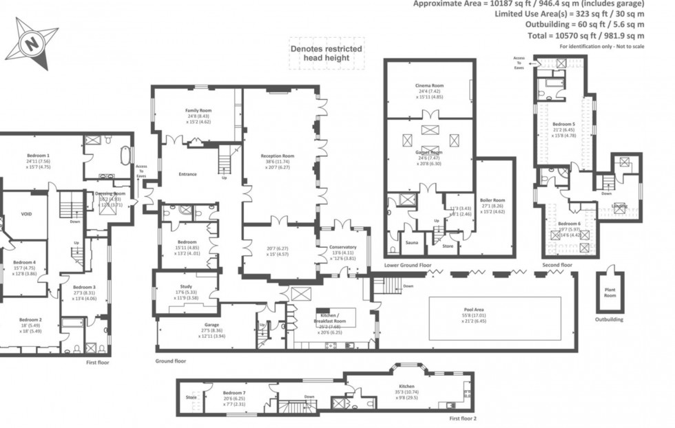 Floorplan for The Bishops Avenue, London
