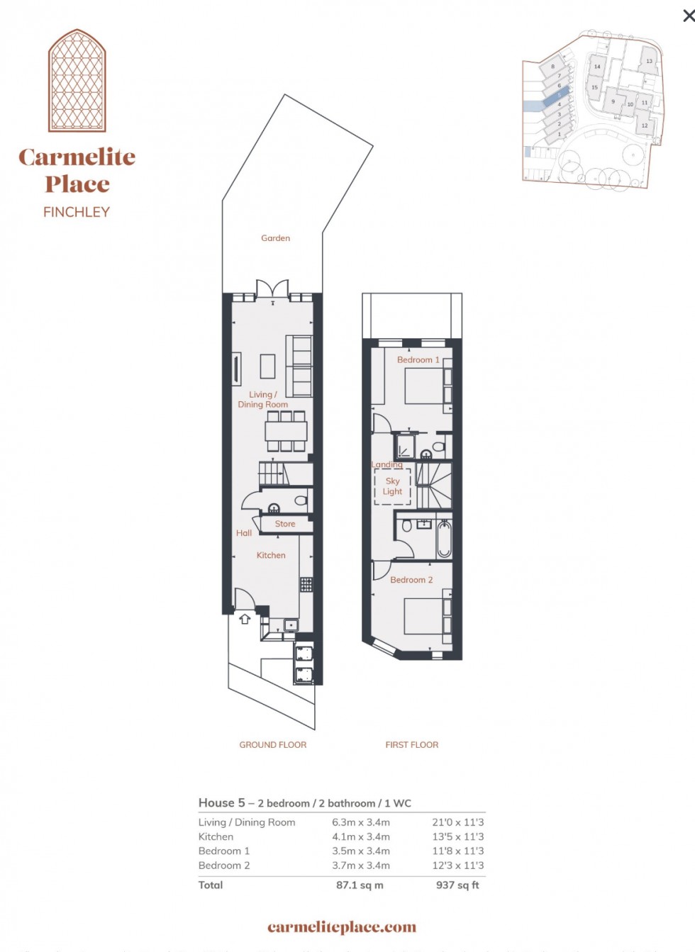 Floorplan for Carmelite Place, East Finchley