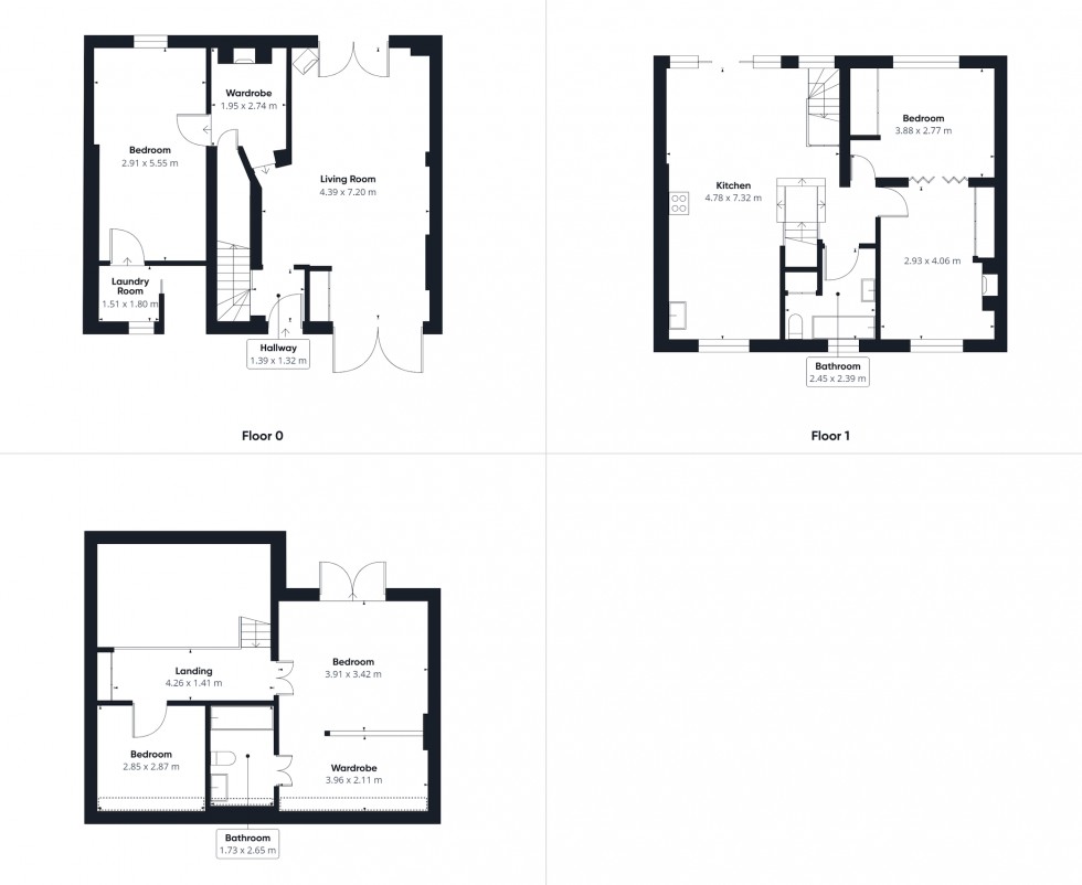 Floorplan for Rosemont Road, London