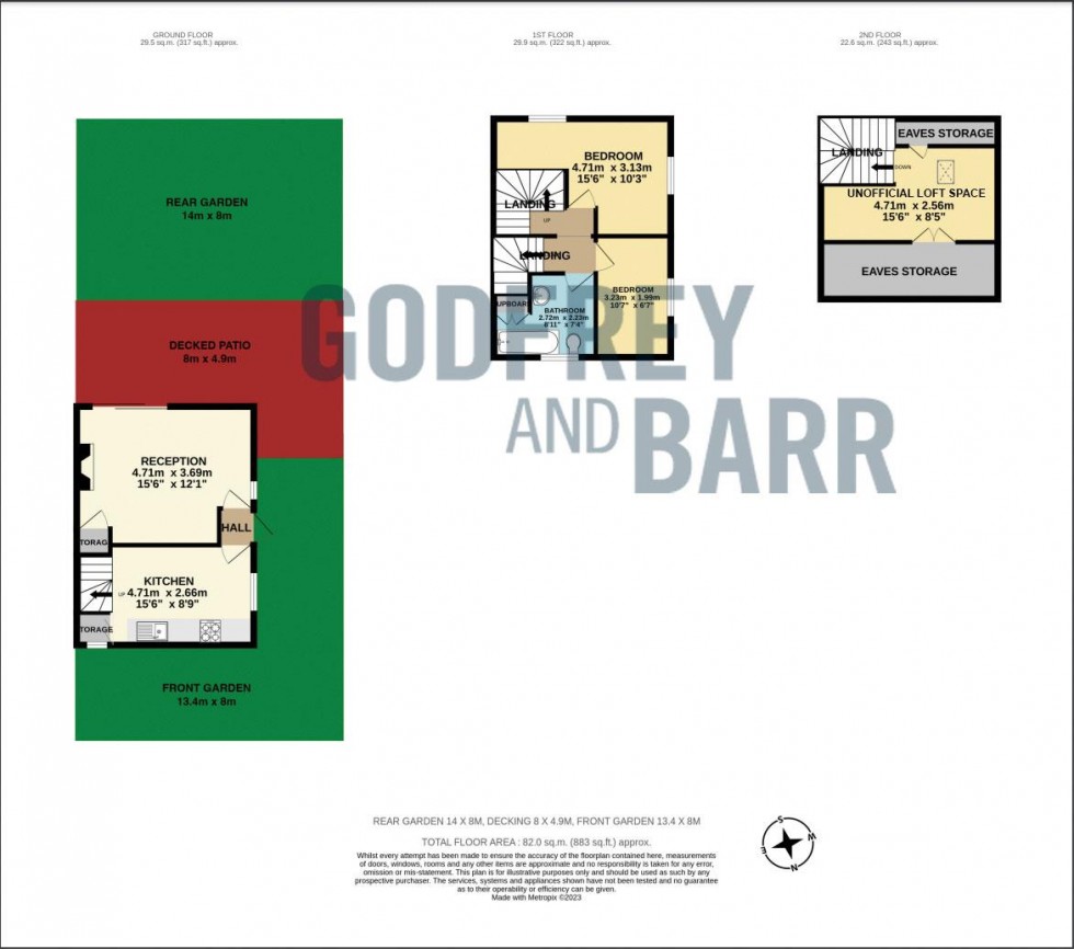 Floorplan for Falloden Way, Hampstead Garden Suburb
