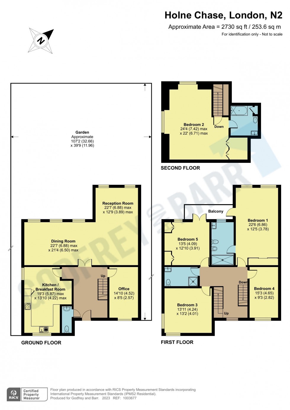 Floorplan for Holne Chase, Hampstead Garden Suburb