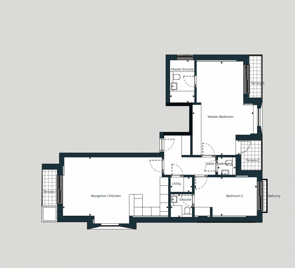 Floorplan for Temple Fortune Lane, Temple Fortune