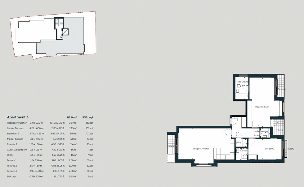 Floorplan for Temple Fortune Lane, Temple Fortune