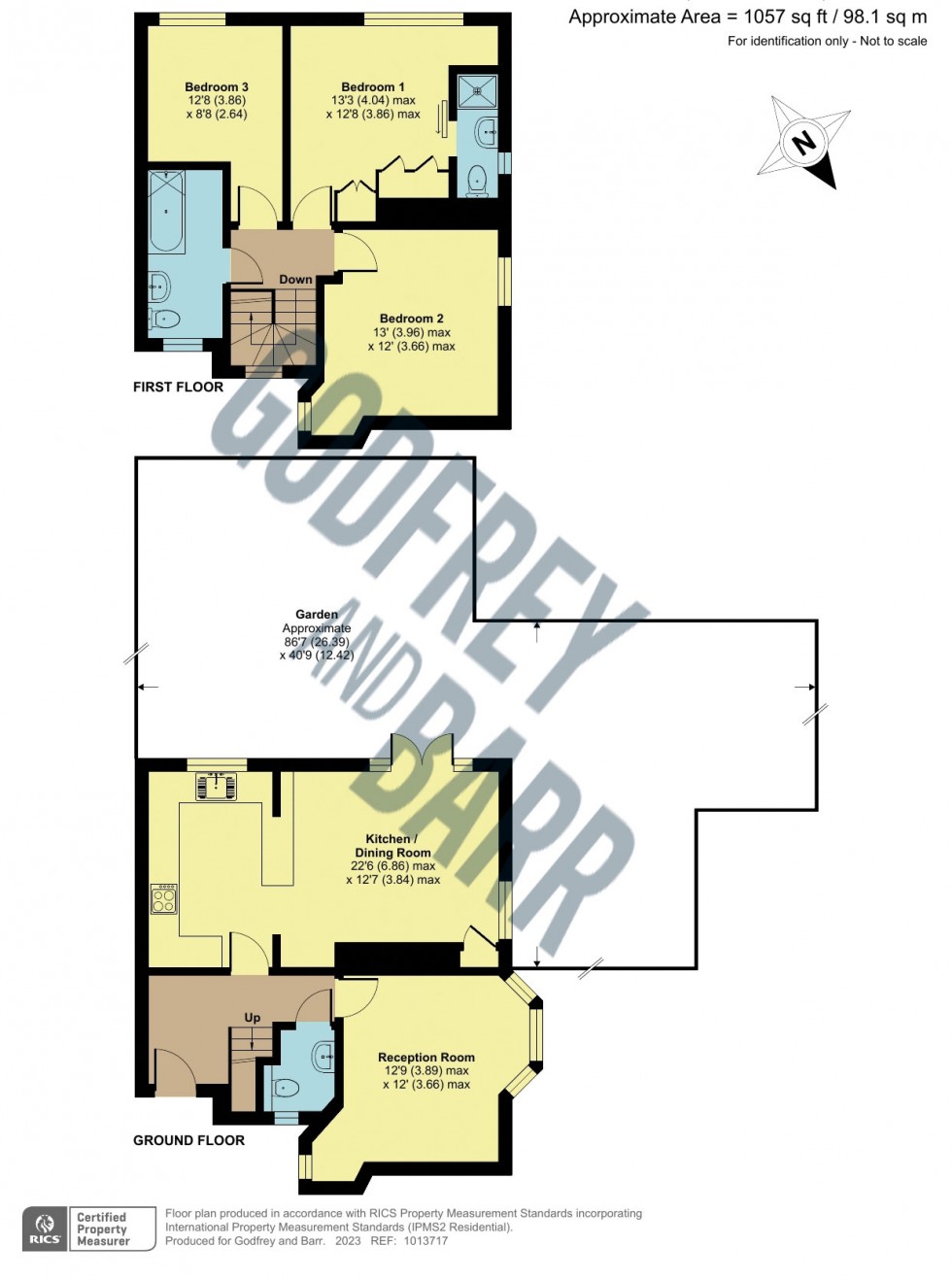 Floorplan for Creswick Walk, Hampstead Garden Suburb