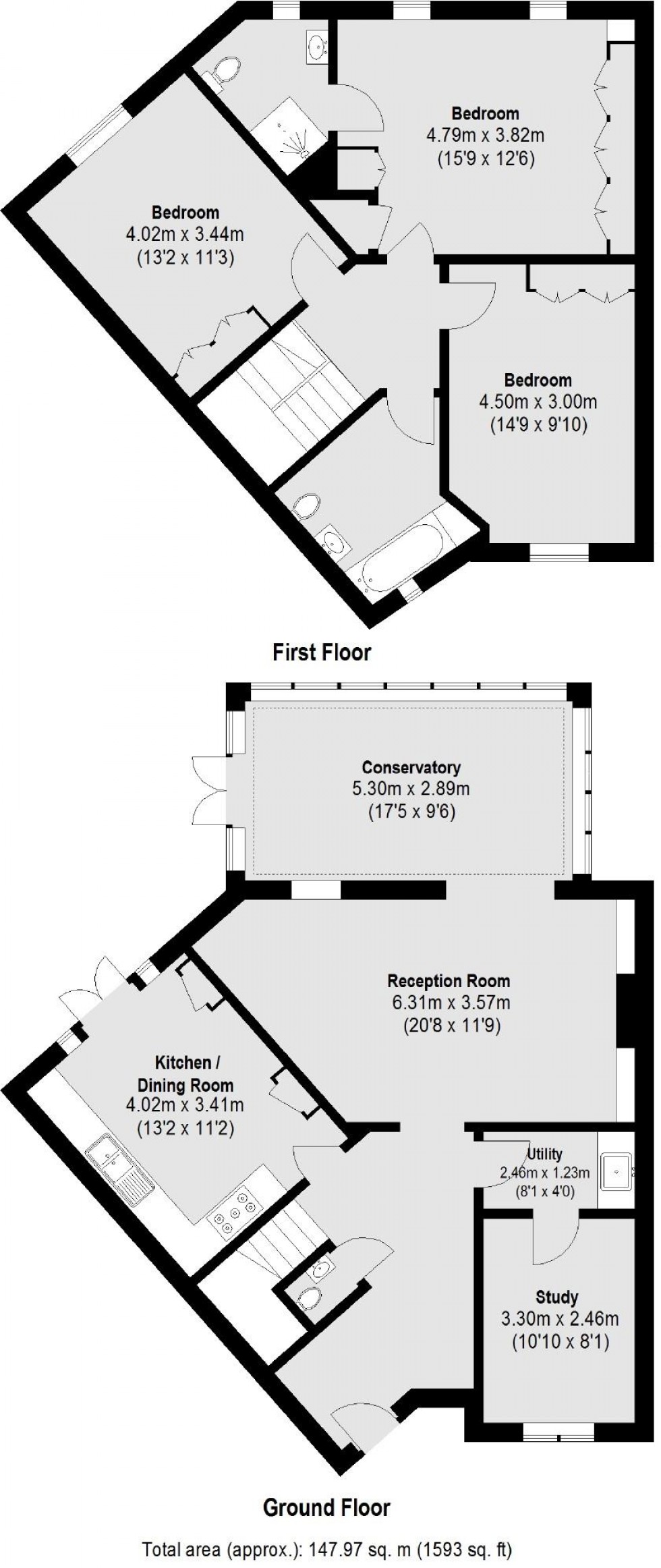 Floorplan for Elsinore Gardens, Golders Green borders, Cricklewood