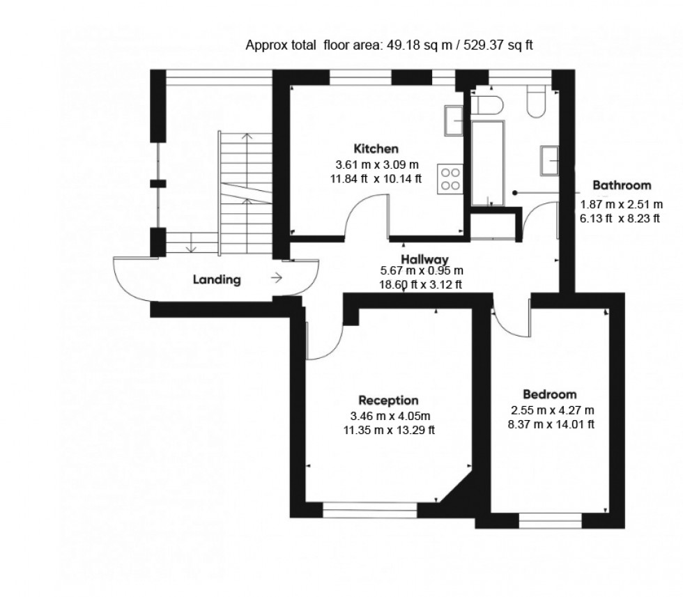 Floorplan for Heathcroft, Hampstead Garden Suburb