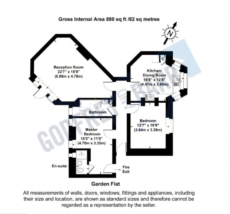 Floorplan for Bishops Court, East Finchley