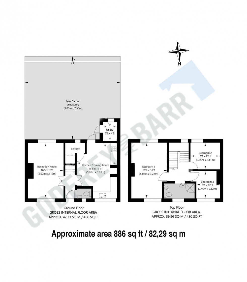 Floorplan for Asmuns Place, Hampstead Garden Suburb