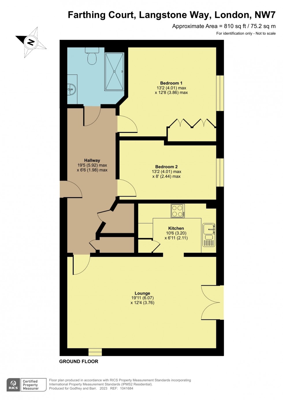 Floorplan for Farthing Court, Mill Hill East