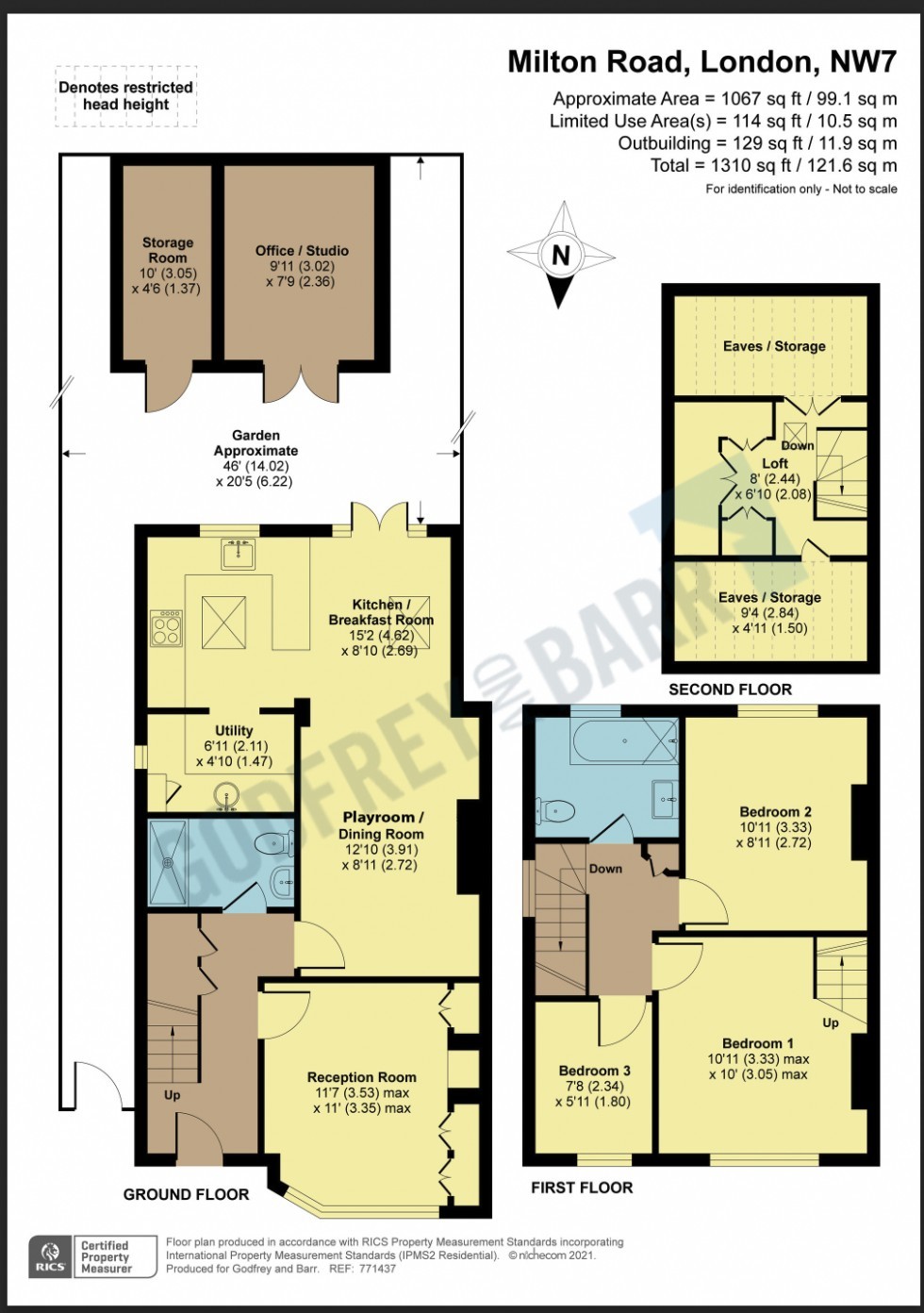 Floorplan for Milton Road, Mill Hill