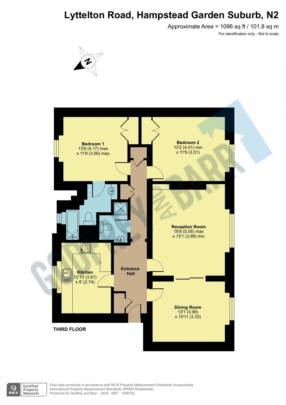 Floorplan for Belvedere Court, Hampstead Garden Suburb