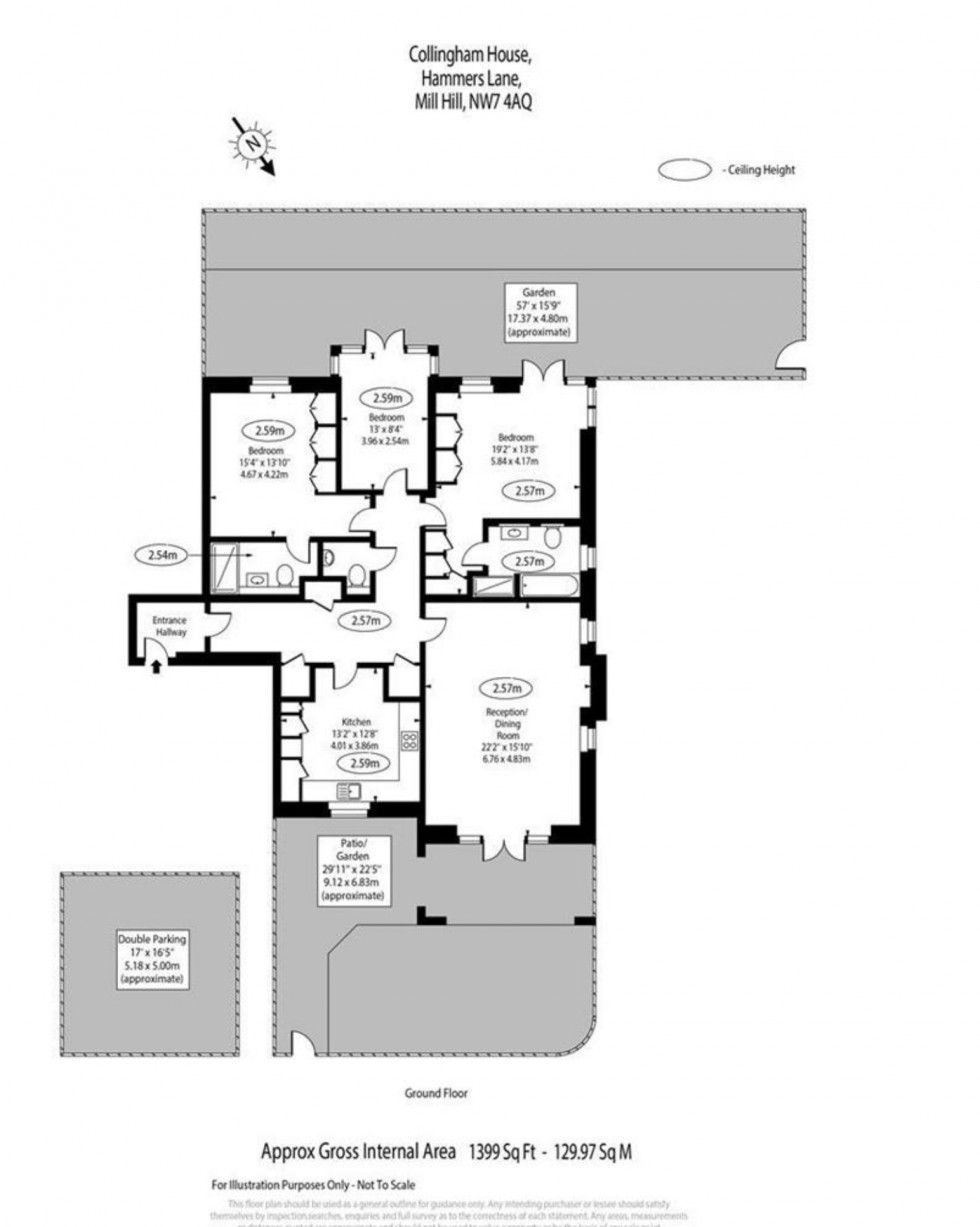 Floorplan for Hammers Lane, Mill Hill