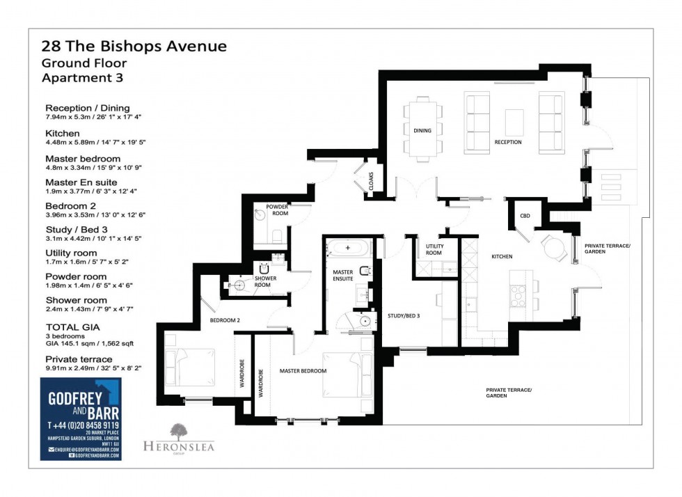Floorplan for The Bishops Avenue, London